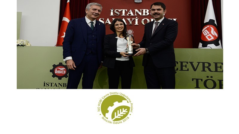 Our company received an Environment Award within the scope of Environment Awards organized by Istanbul Chamber of Industry.